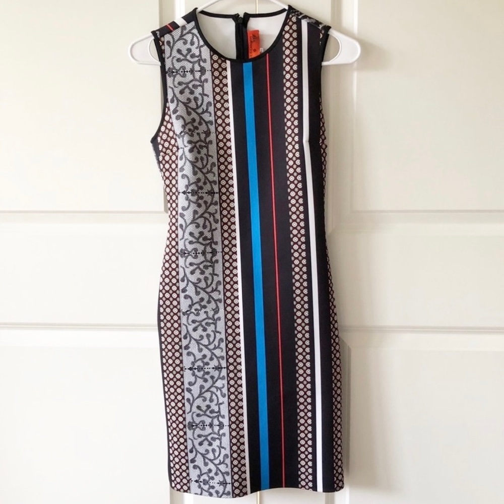 Clover Canyon Library Stripe Neoprene Tank Dress